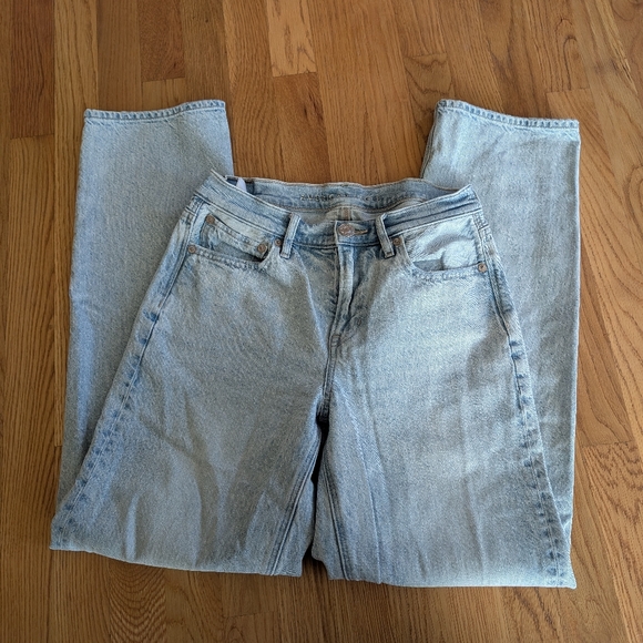 American Eagle light wash 90s straight denim jeans (4) - Picture 7 of 8